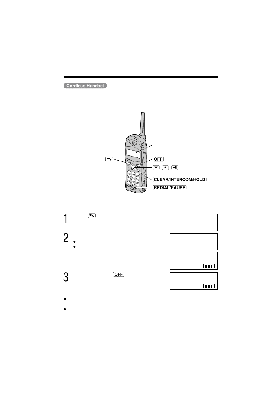 Cordless telephone, Making calls (cordless handset) (base unit), Making calls | Panasonic KX-TG2584S User Manual | Page 28 / 96