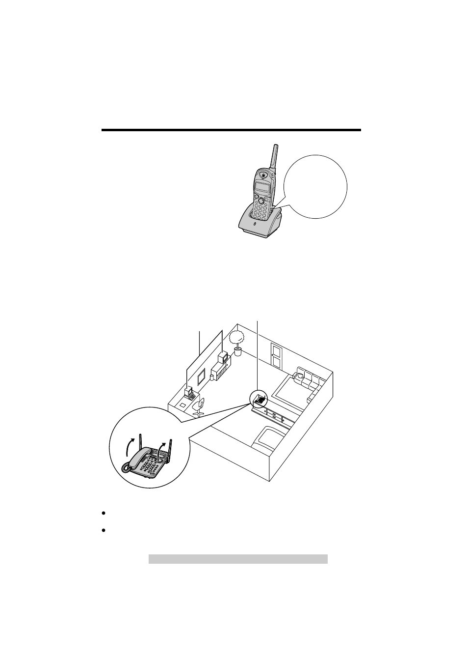 For best performance, Battery charge, Base unit location/noise | Panasonic KX-TG2584S User Manual | Page 3 / 96