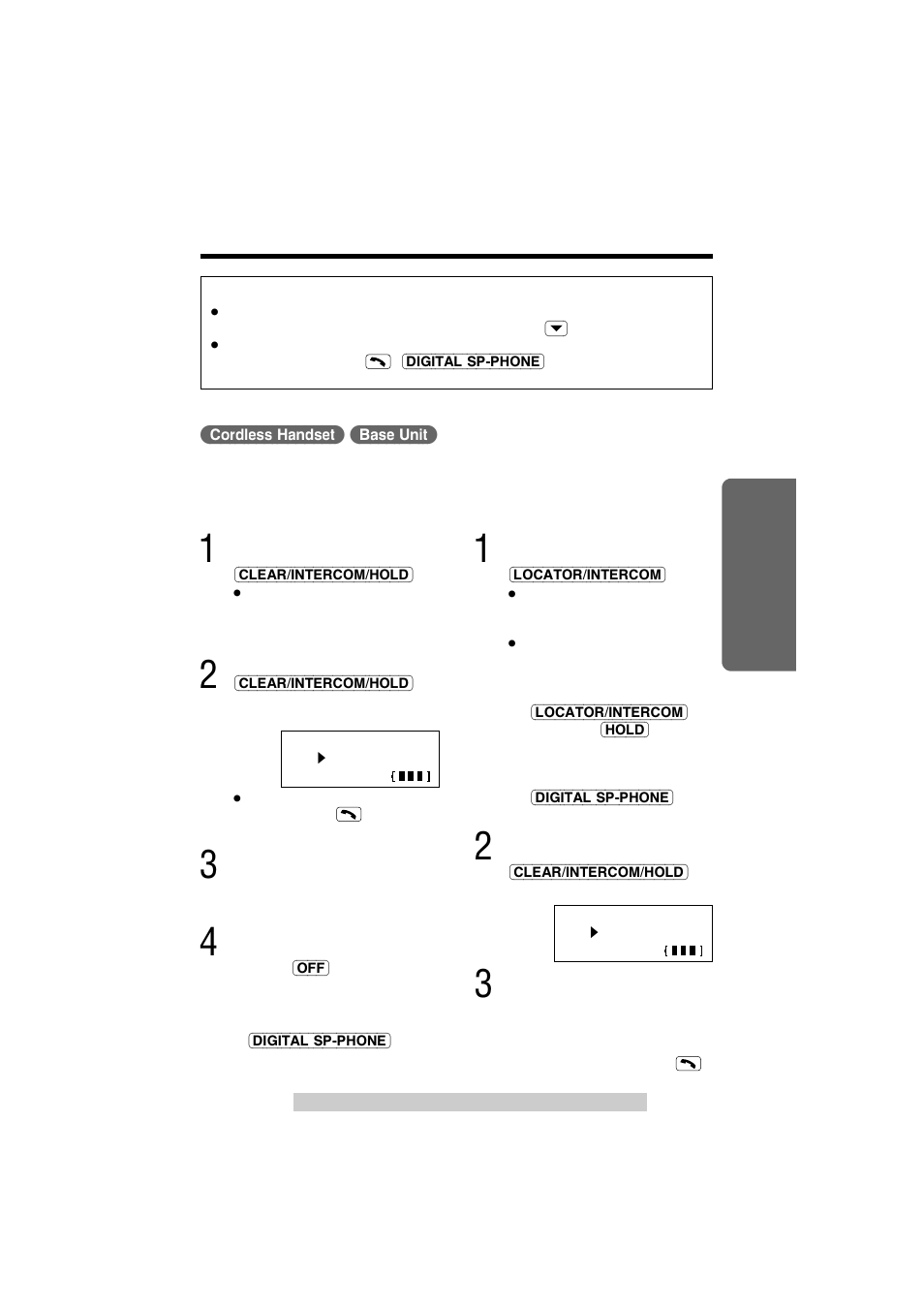 Transferring a call using the intercom | Panasonic KX-TG2584S User Manual | Page 55 / 96