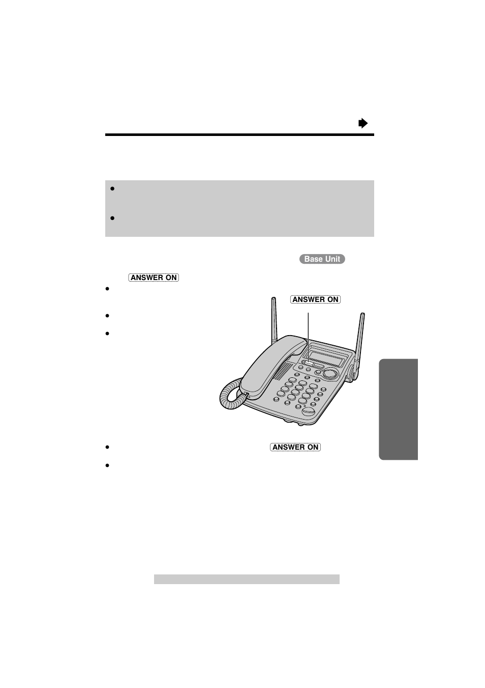 Answering system, Automatic answering operation, Setting the unit to answer calls | Panasonic KX-TG2584S User Manual | Page 61 / 96