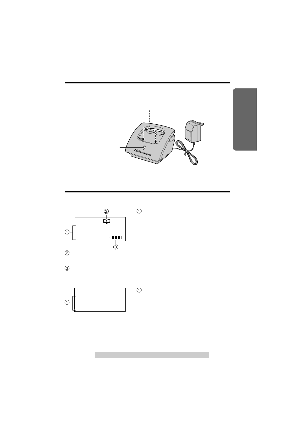 Displays | Panasonic KX-TG2584S User Manual | Page 9 / 96