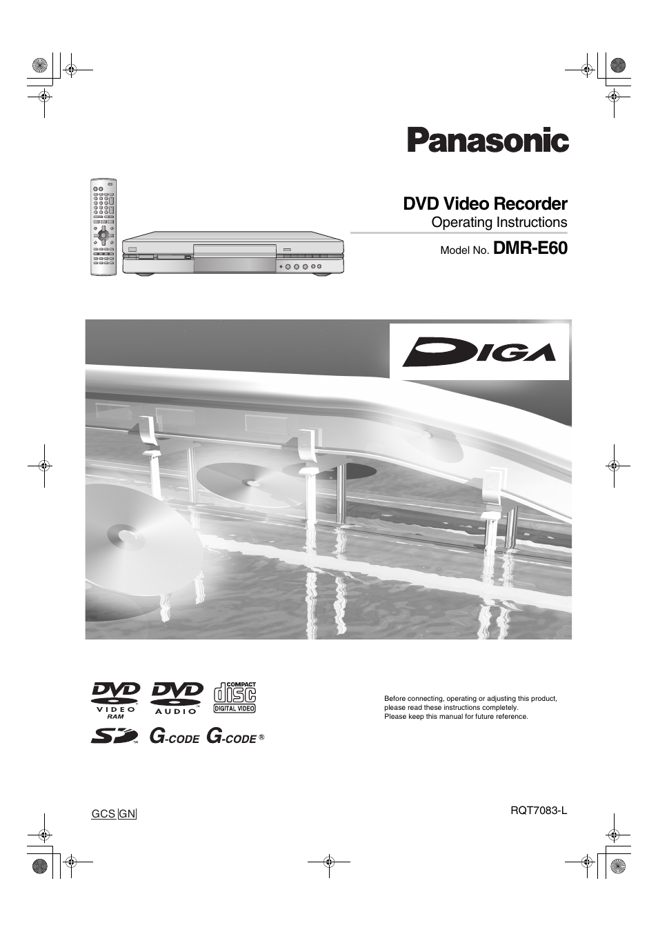 Panasonic DMR-E60 User Manual | 74 pages