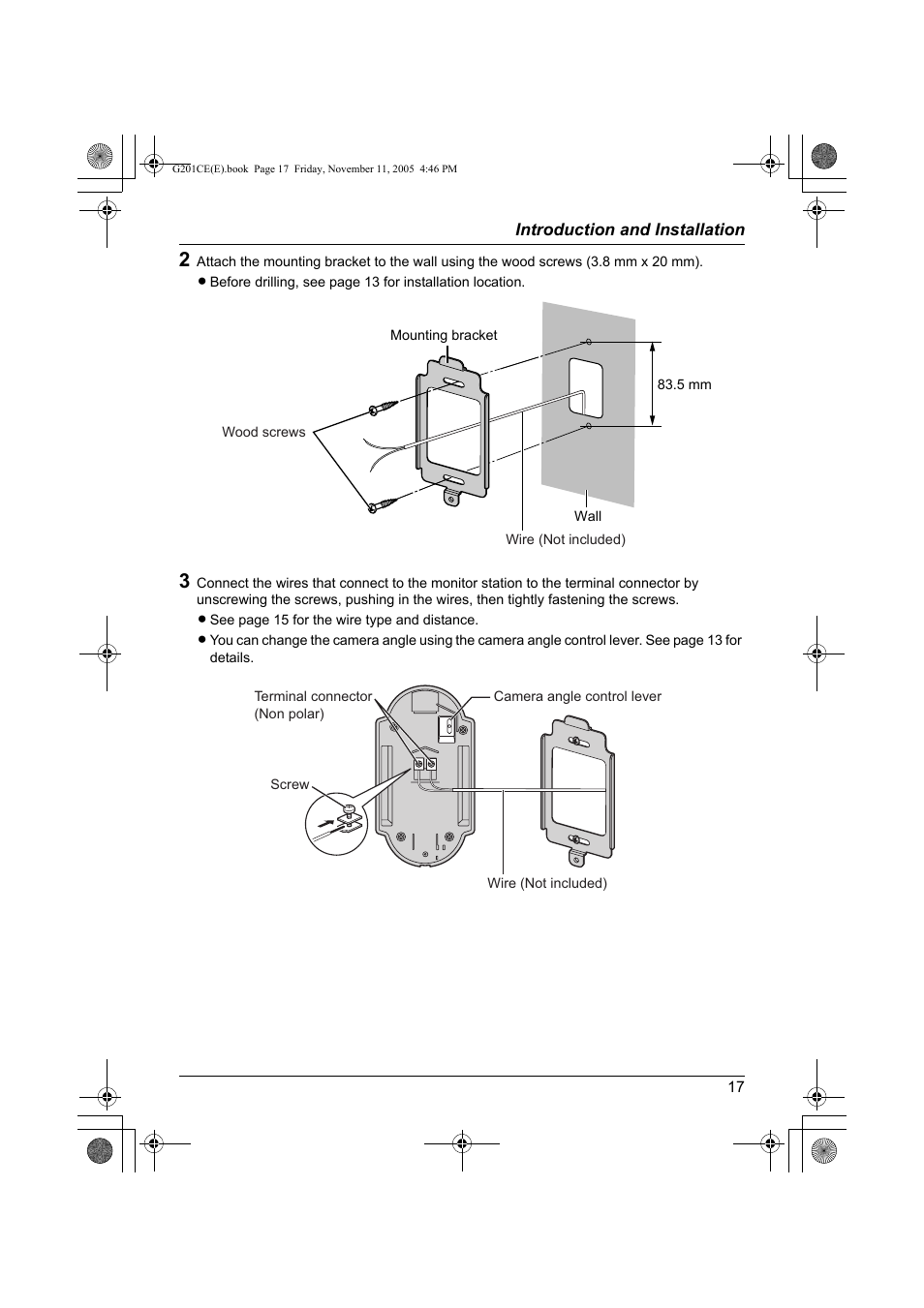 Panasonic VL-G201 User Manual | Page 17 / 40