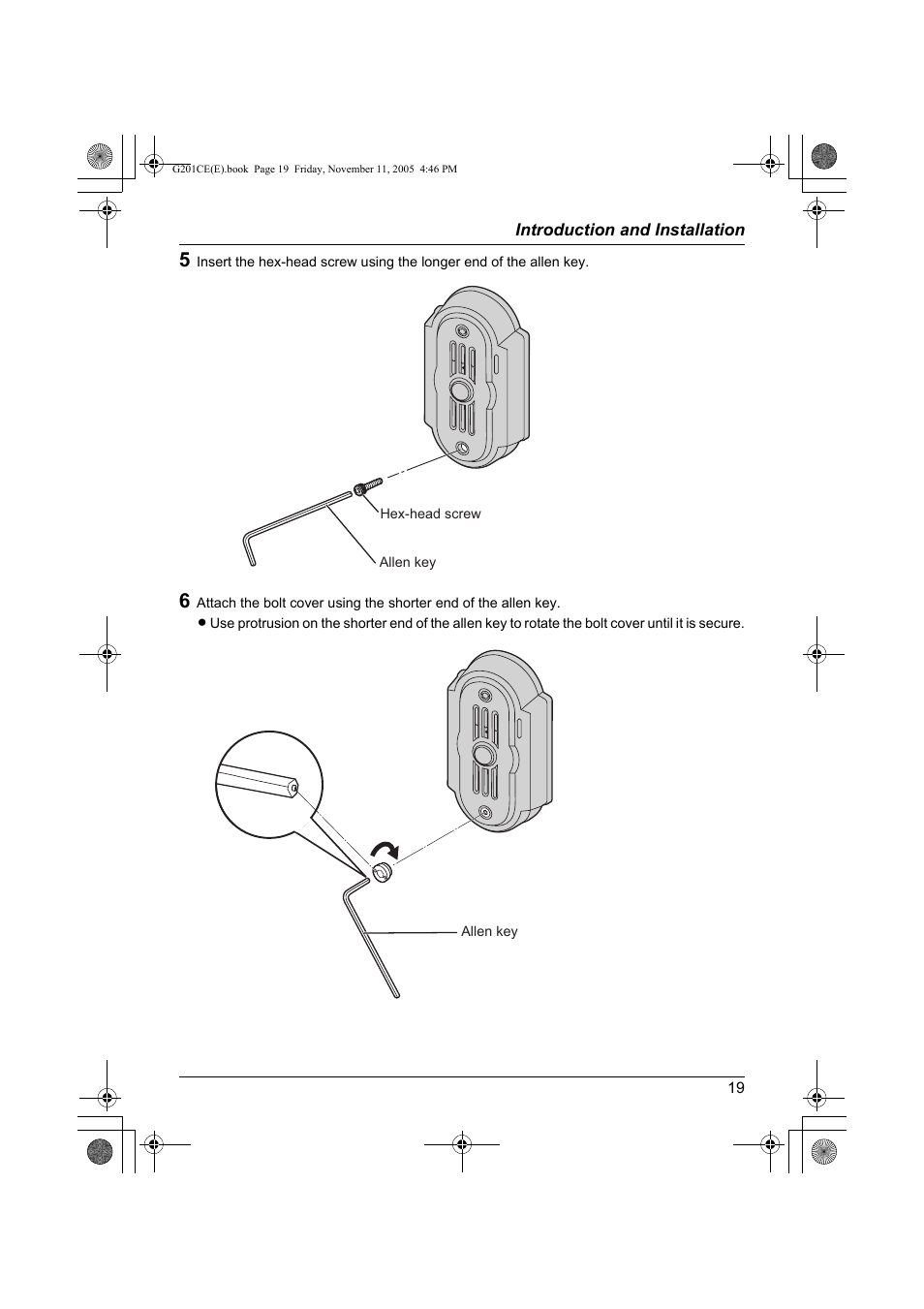 Panasonic VL-G201 User Manual | Page 19 / 40