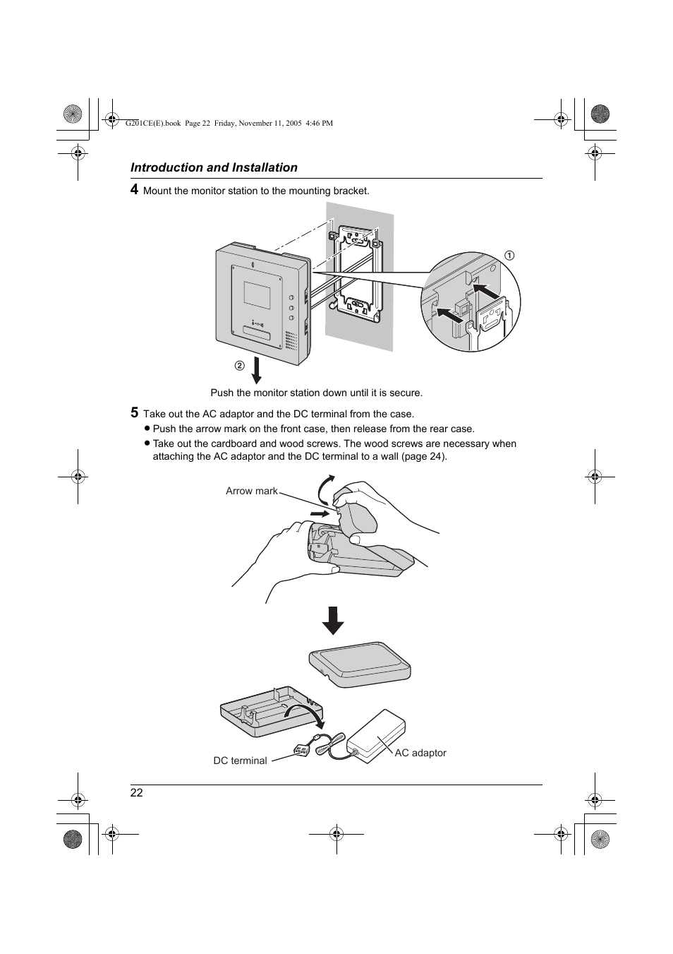 Panasonic VL-G201 User Manual | Page 22 / 40