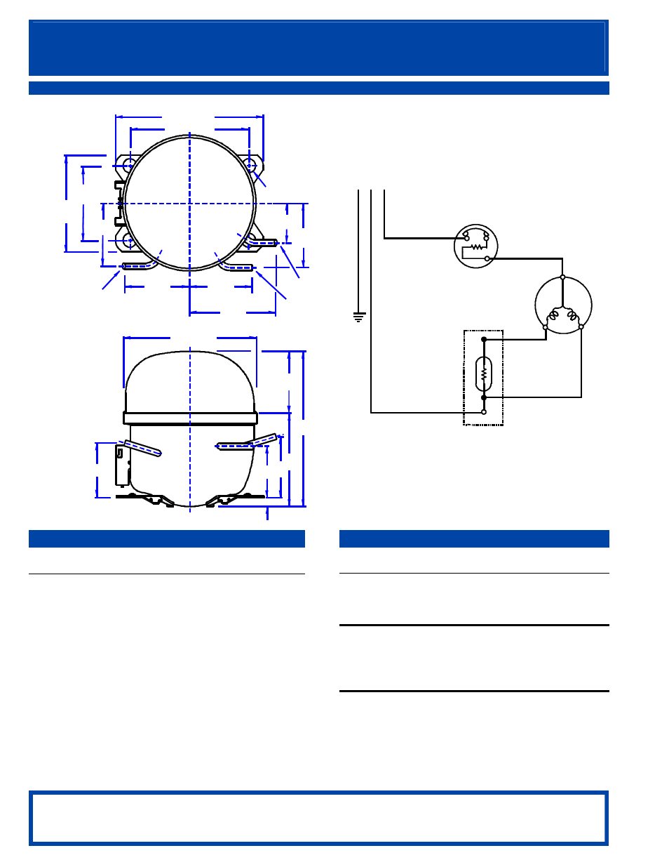 Panasonic, R.s.i.r, Matsushita | Compressor, Compressor motor motor protector m c s, Ptc relay | Panasonic QA77K19GAU6 User Manual | Page 2 / 2