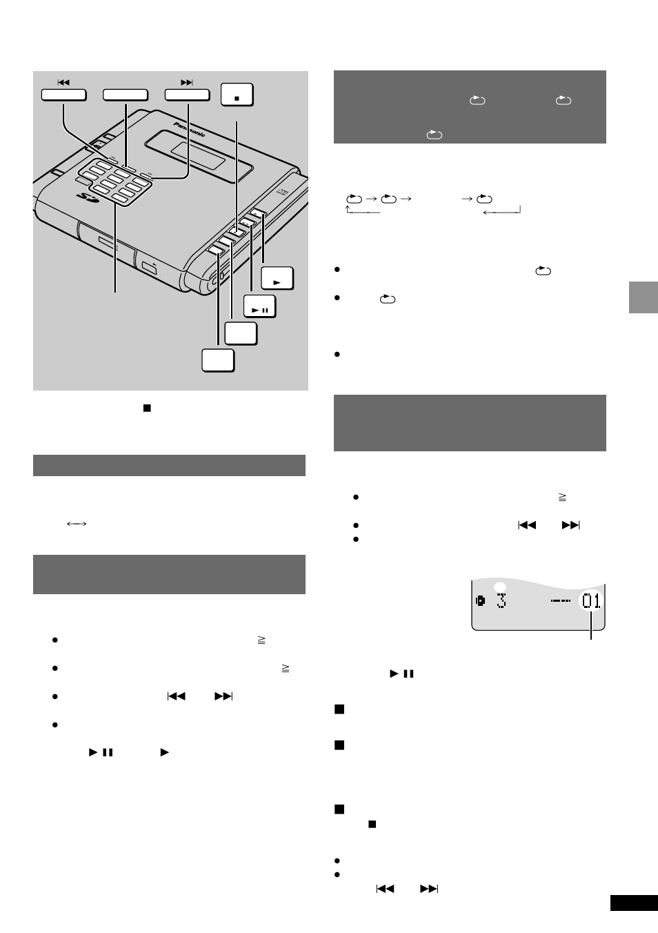 Other ways of playing cds and sd cards, Playback, Play modes | Cd program play, Program full” is displayed, Boosting the bass, Direct play, If you have programmed 24 tracks, S-xbs mode del, Character/numbered buttons | Panasonic SV-SR100 User Manual | Page 11 / 24