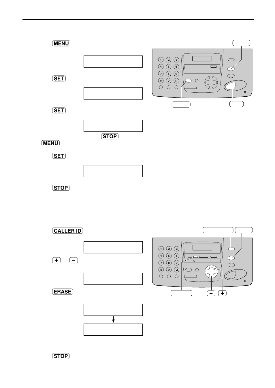 Caller id, Erasing all caller information | Panasonic KX-FP151 User Manual | Page 27 / 88