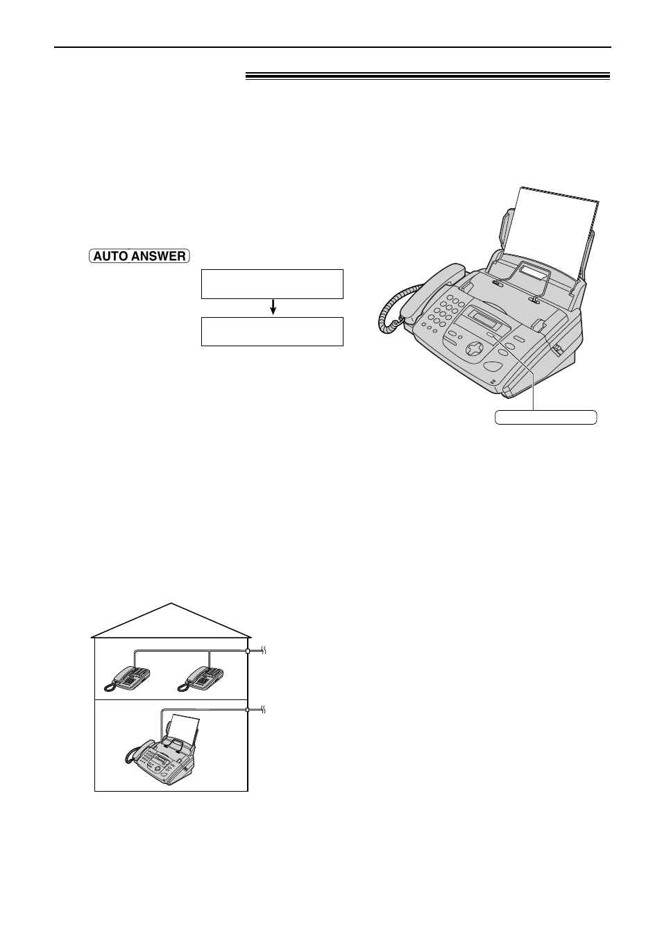 Fax only mode (all calls are received as faxes), Receiving faxes, Fax only mode ! (all calls are received as faxes) | Activating fax only mode | Panasonic KX-FP151 User Manual | Page 39 / 88