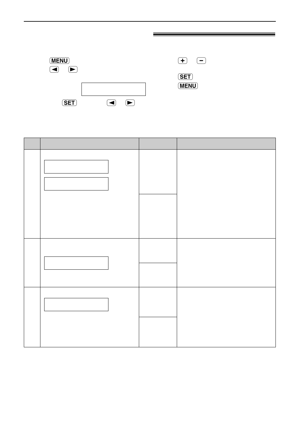 Features summary, Advanced features, Cont.) | How to set menu options, Programming table (cont.) | Panasonic KX-FP151 User Manual | Page 70 / 88