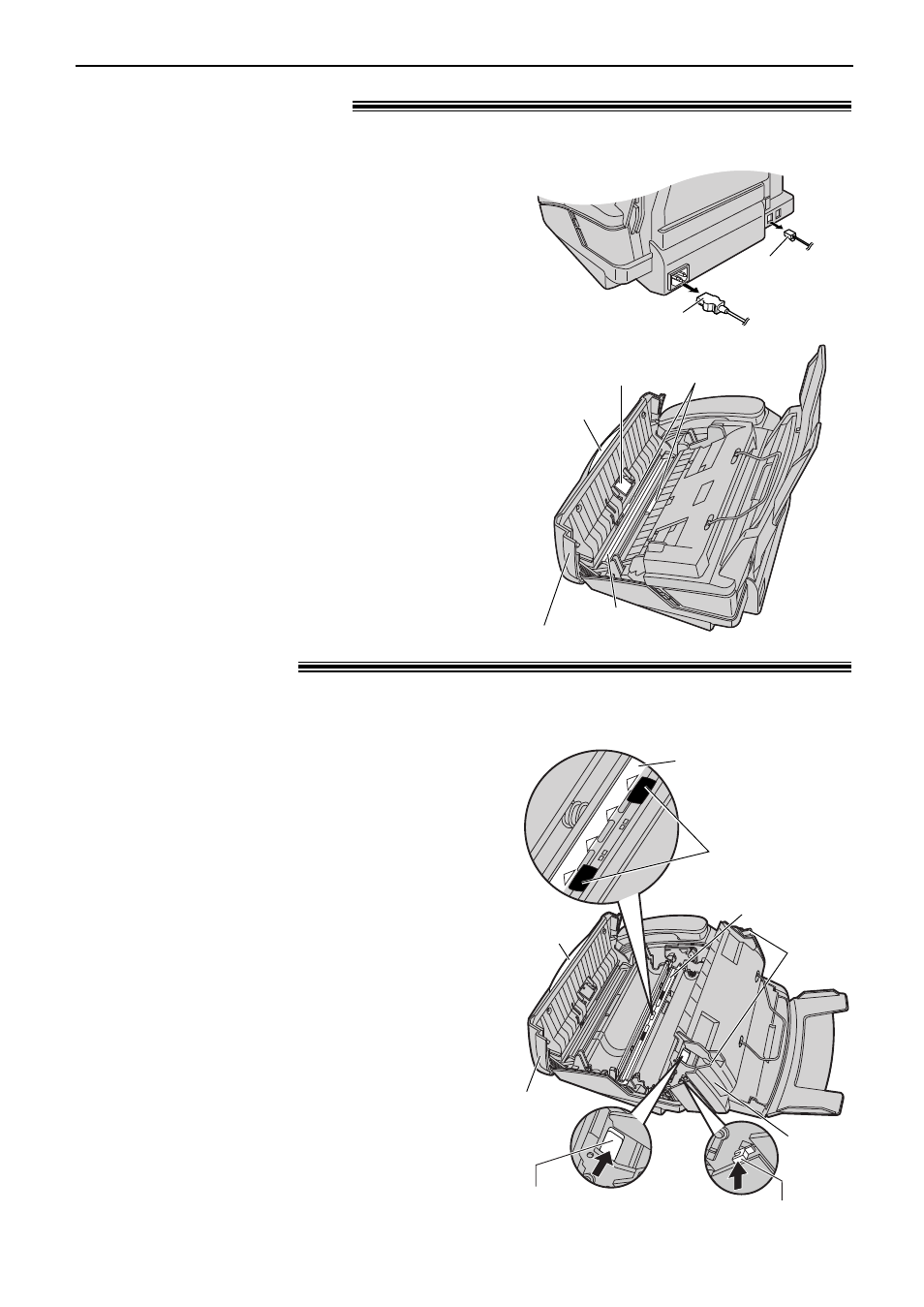 Cleaning, Document feeder, Thermal head | Panasonic KX-FP151 User Manual | Page 81 / 88