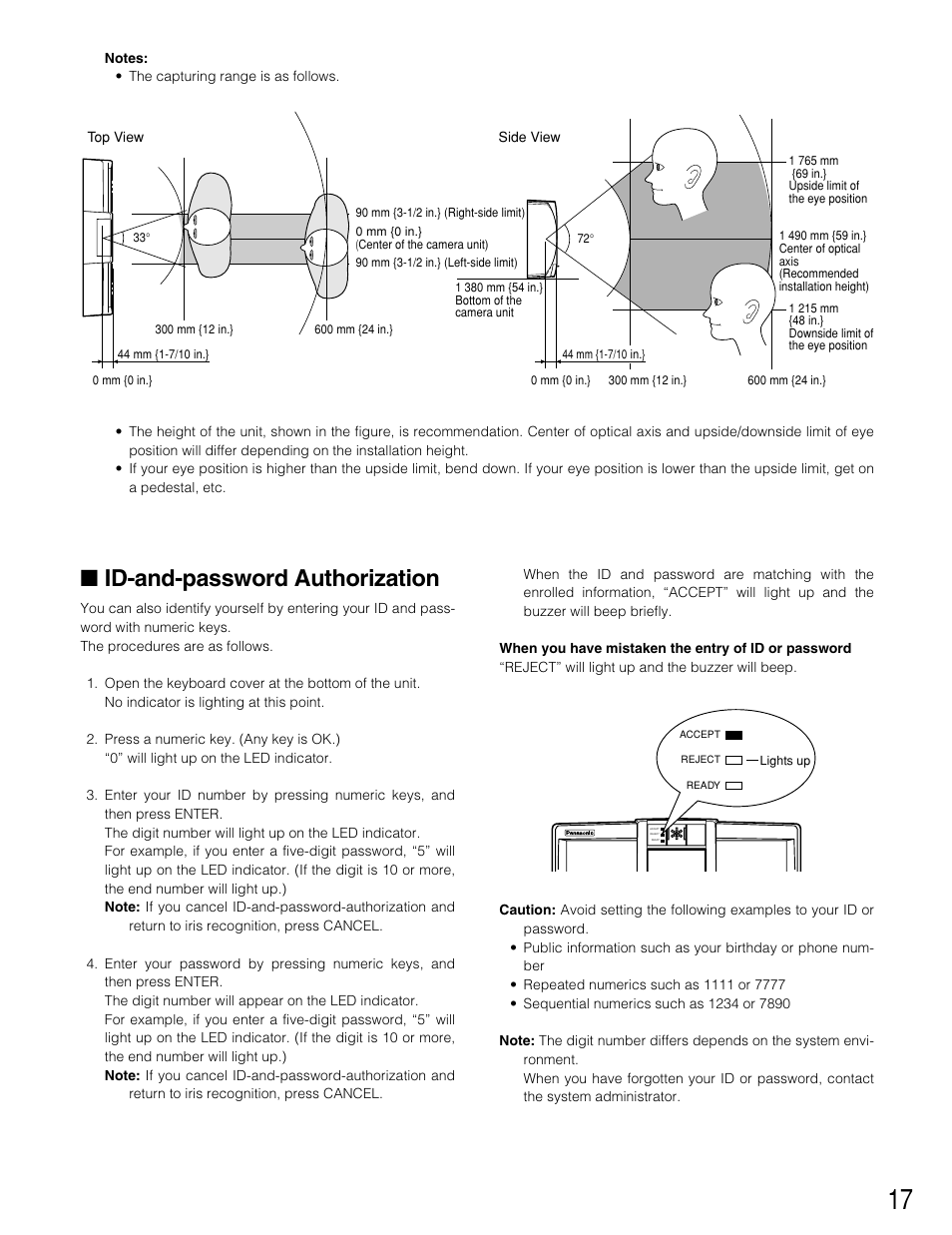 Id-and-password authorization | Panasonic BM-ET500 User Manual | Page 17 / 24