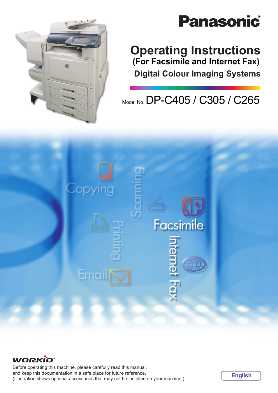 Panasonic Laser Fax UF-6000 User Manual | 224 pages
