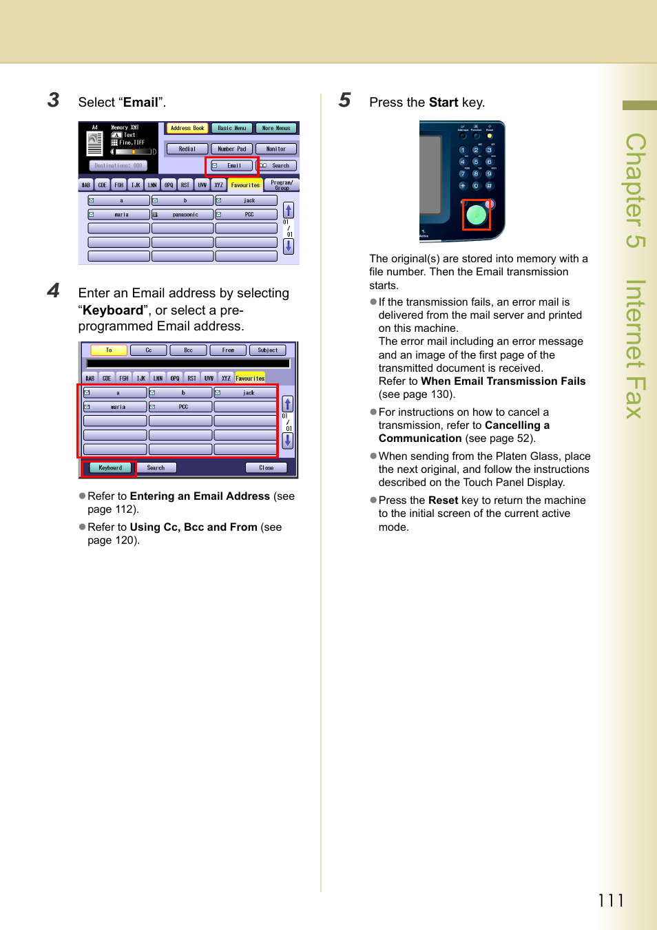 Chapter 5 internet fax | Panasonic Laser Fax UF-6000 User Manual | Page 111 / 224