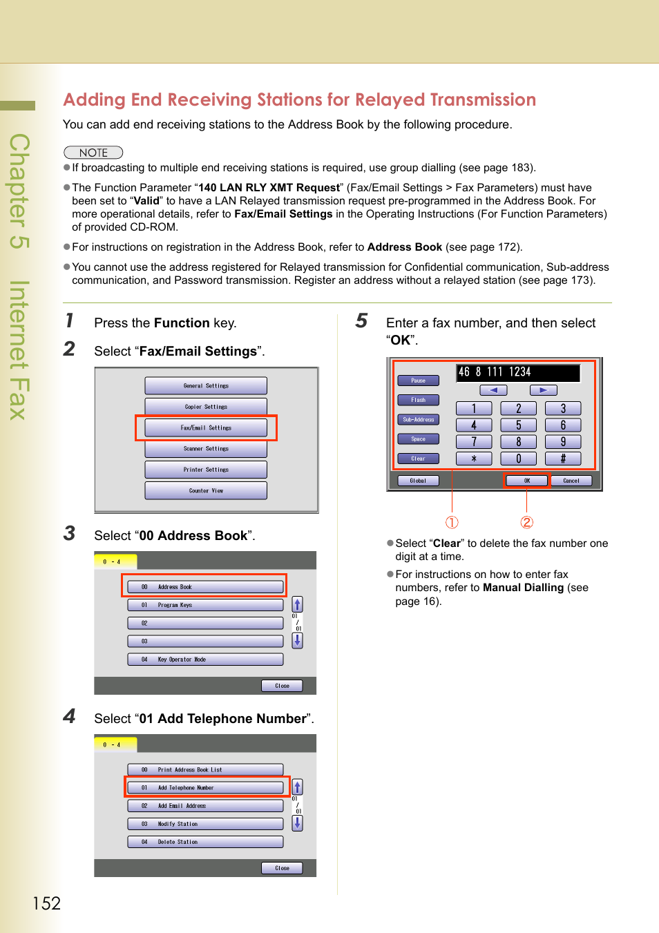 Chapter 5 internet fax | Panasonic Laser Fax UF-6000 User Manual | Page 152 / 224