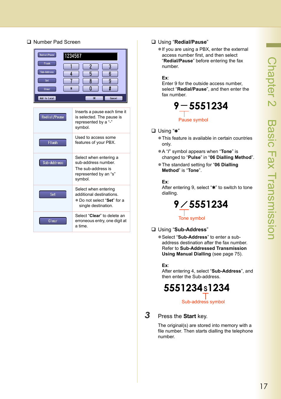Chapter 2 basic fax transmission | Panasonic Laser Fax UF-6000 User Manual | Page 17 / 224