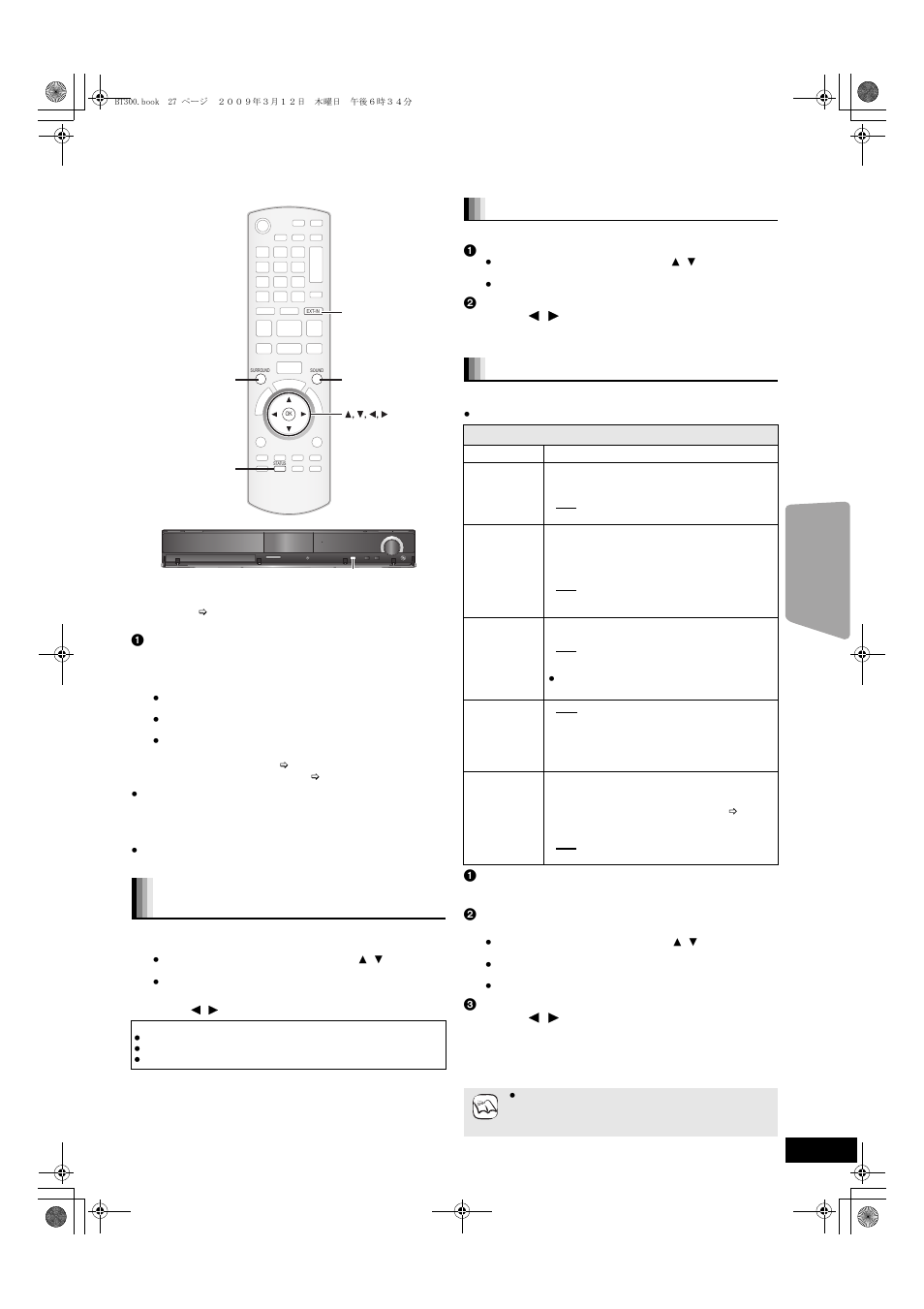 Enjoying tv, etc. with this unit’s speakers, Tune selector setup mic sd card selector | Panasonic SC-BT203 User Manual | Page 27 / 60