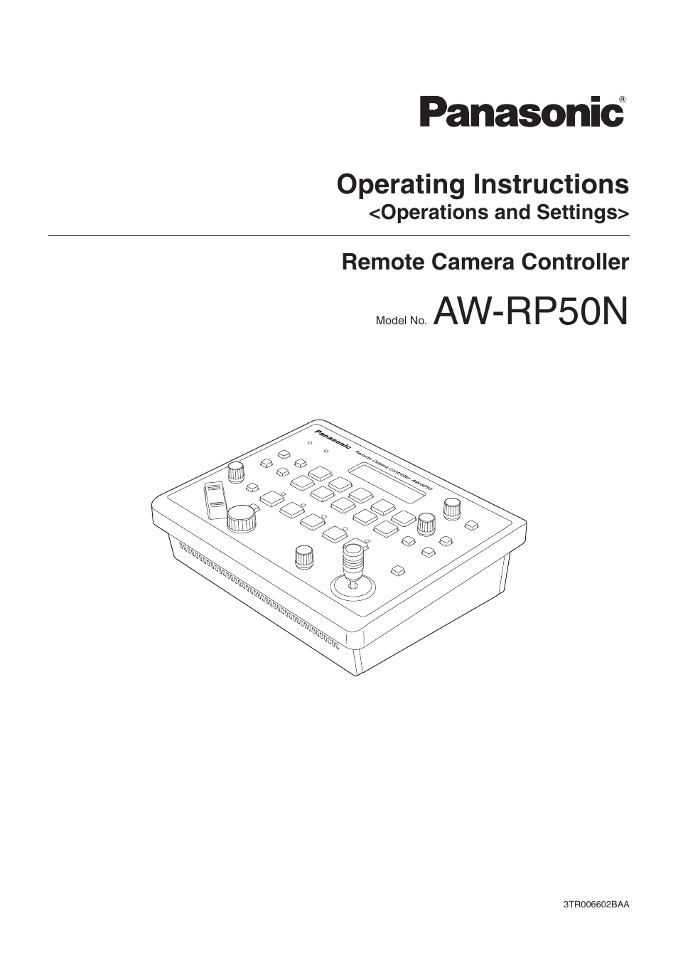 Panasonic AW-RP50N User Manual | 48 pages