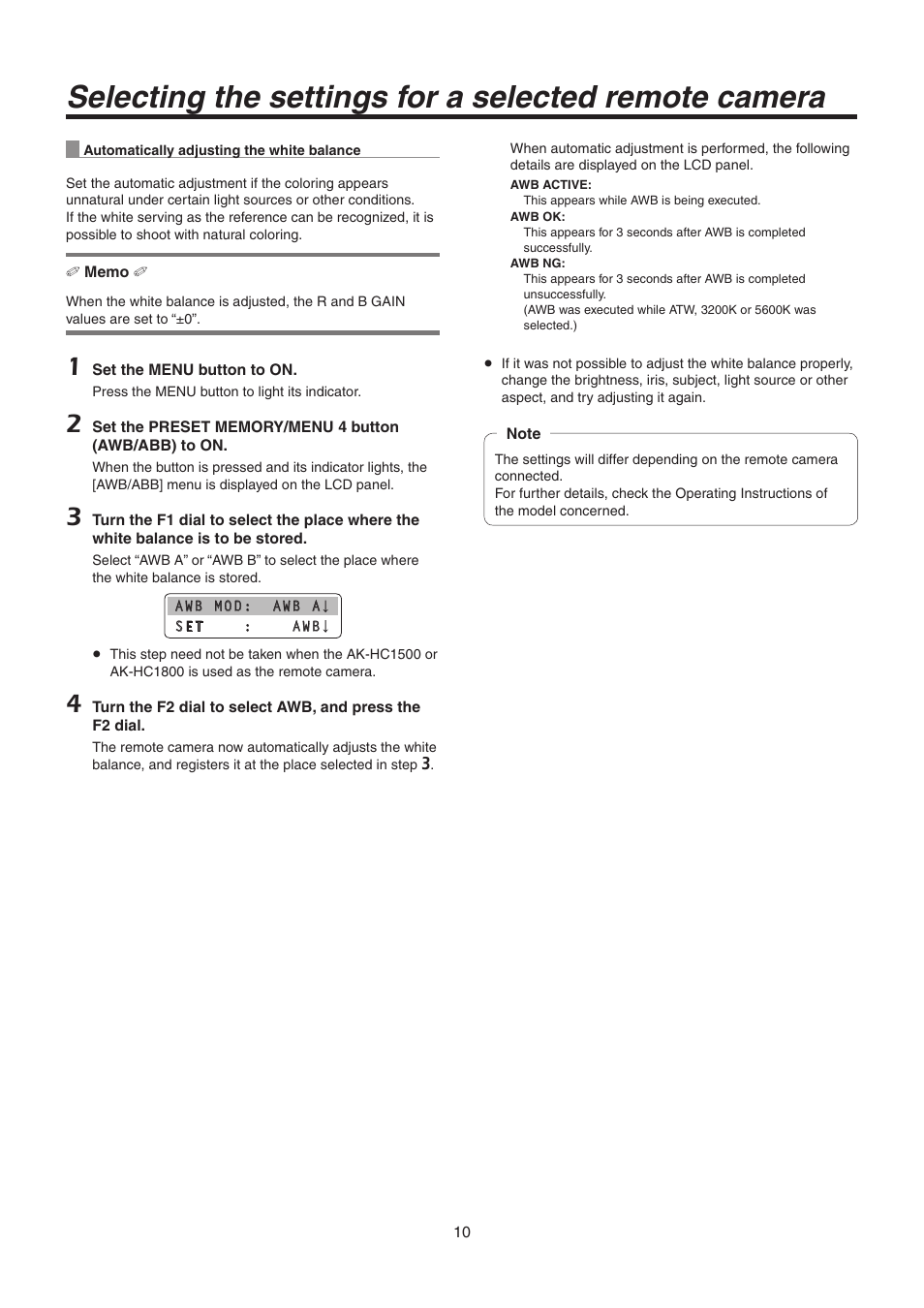 Panasonic AW-RP50N User Manual | Page 10 / 48