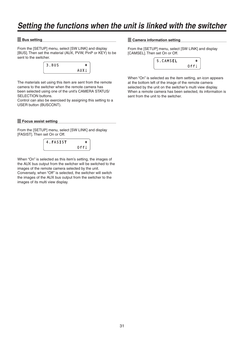 Panasonic AW-RP50N User Manual | Page 31 / 48