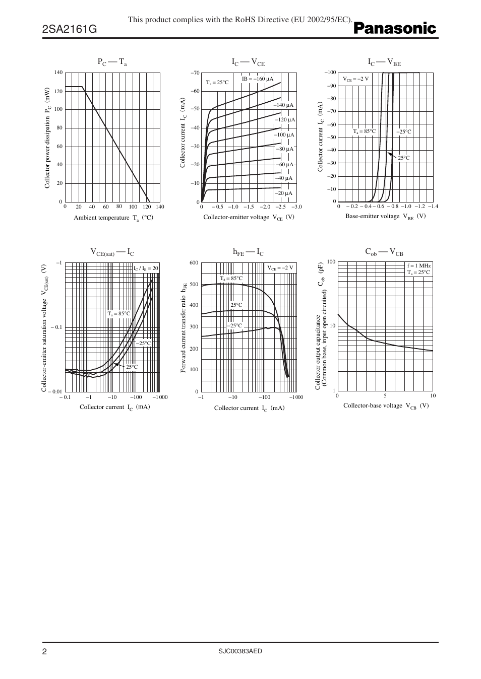 Panasonic 2SC6037G User Manual | Page 2 / 4