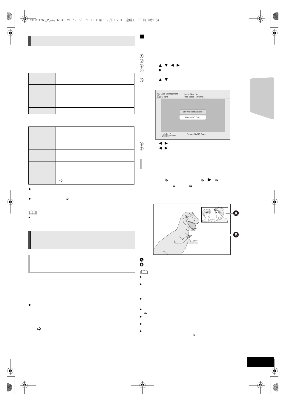 Useful functions, Enjoying bd-live or picture-in-picture in bd-video, Deleting data/formatting sd cards | Panasonic SC BTT268 User Manual | Page 21 / 44