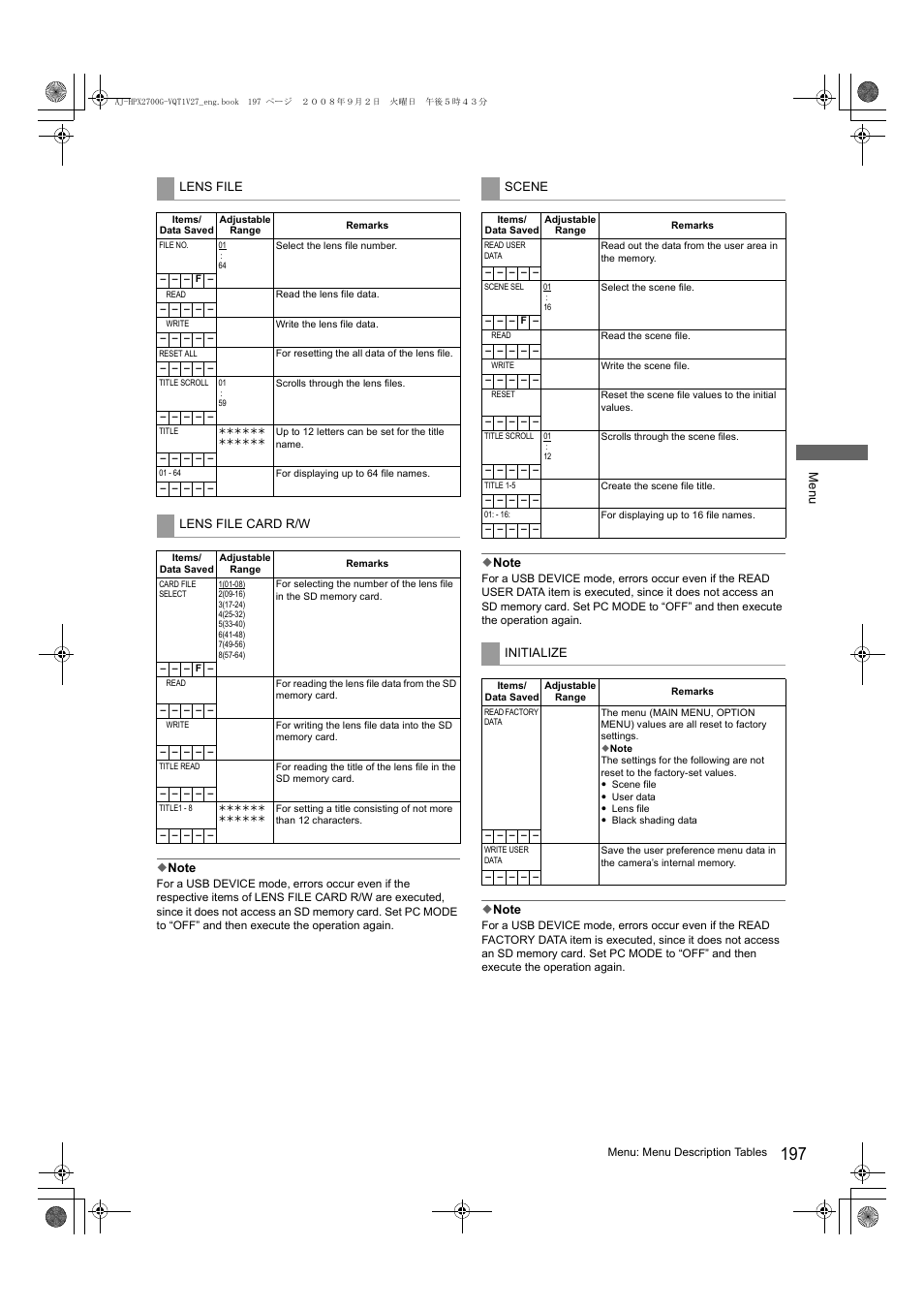 Panasonic AJ-HPX3700 User Manual | Page 38 / 41