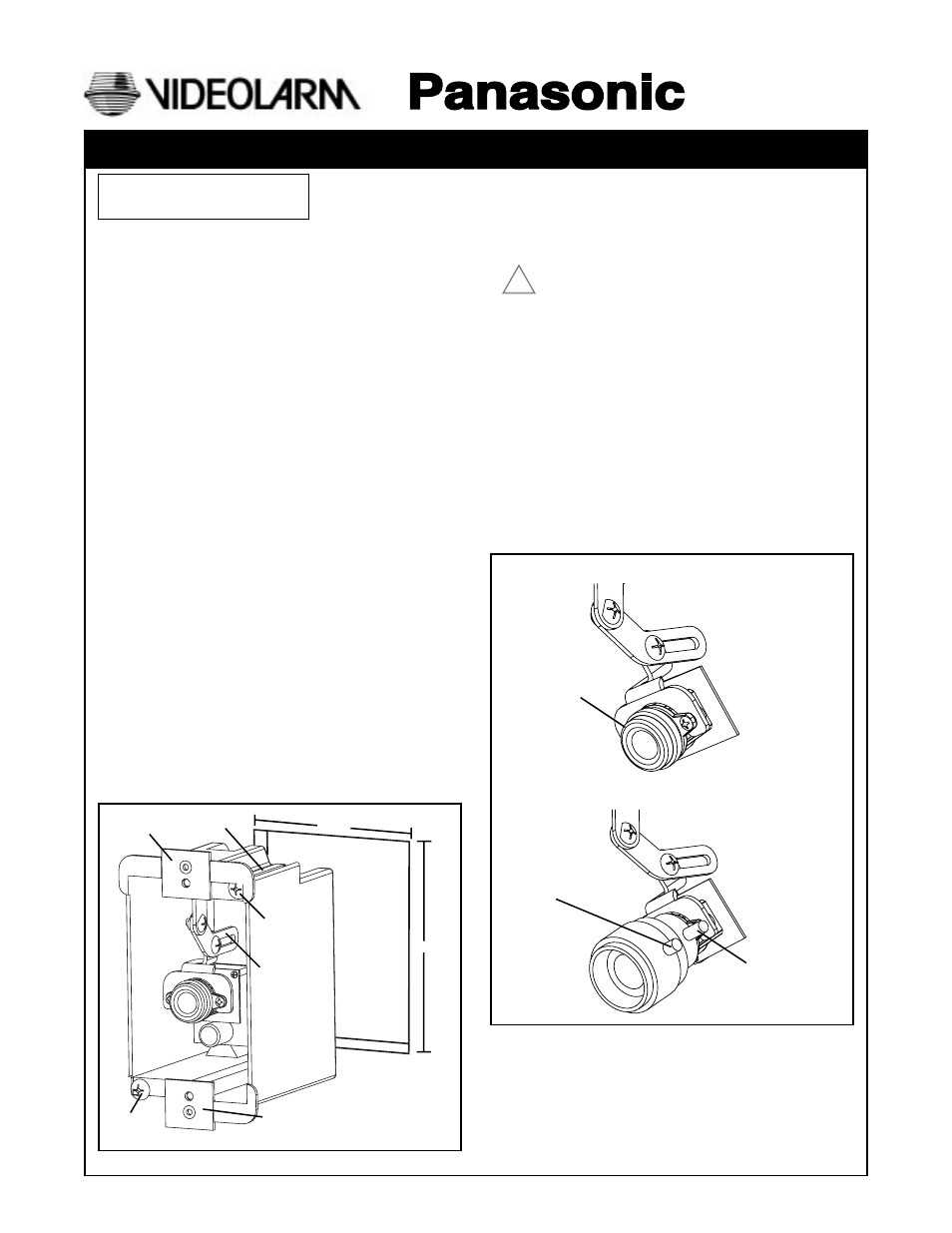 Panasonic VIDEOLARM PCF3 User Manual | 3 pages