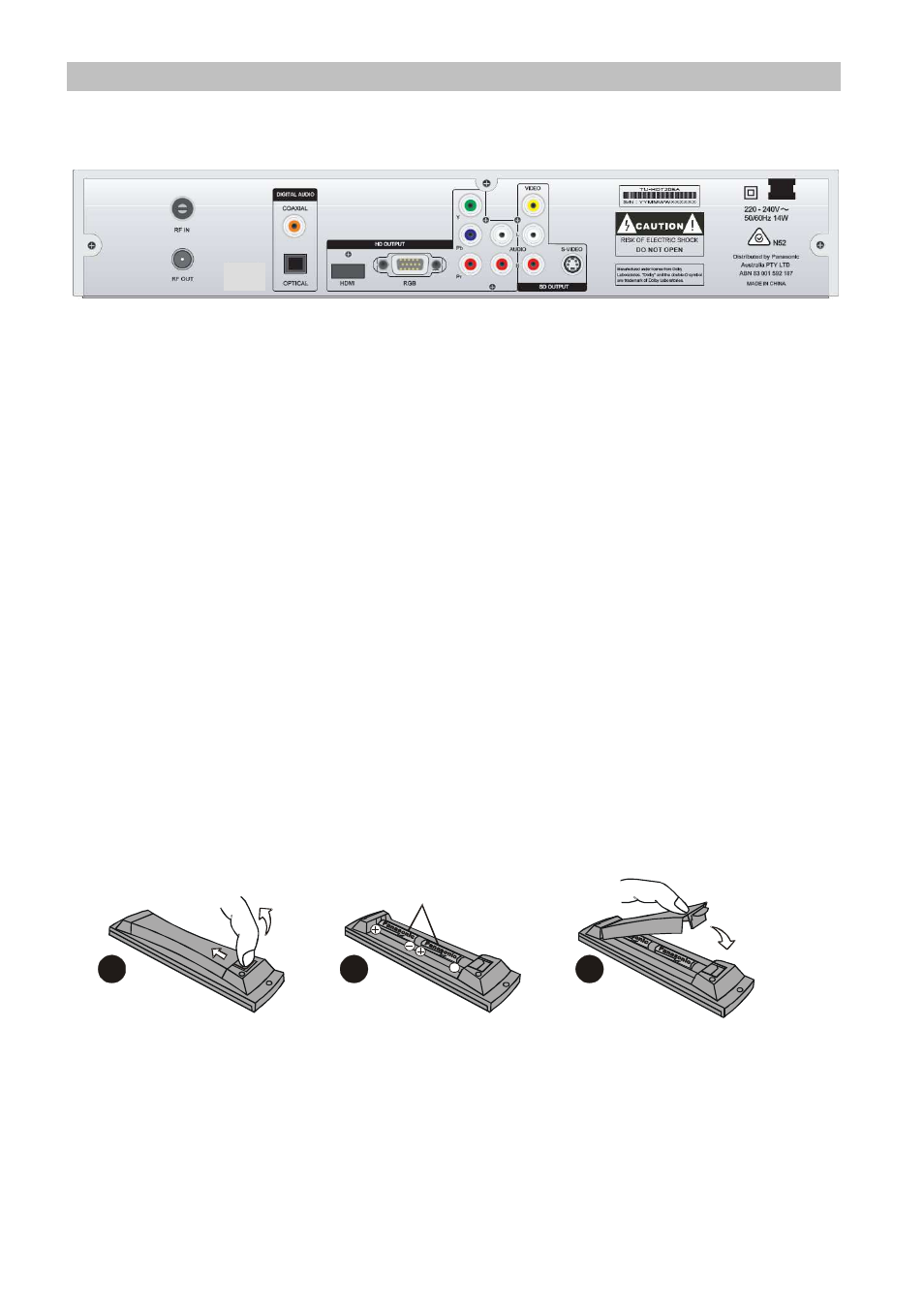 Panasonic TU-HDT206A User Manual | Page 5 / 28