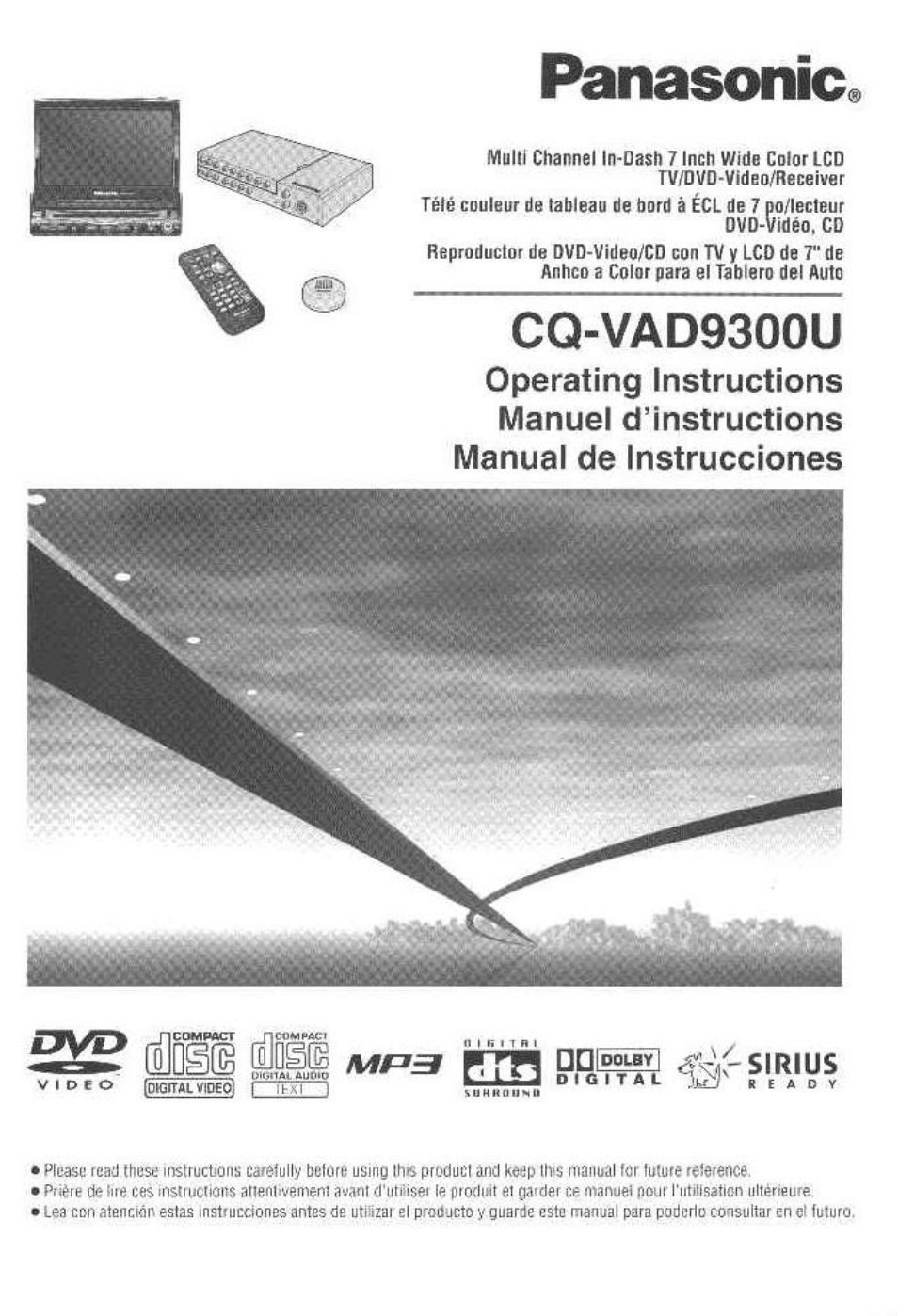 Panasonic CQ VAD9300U User Manual | 304 pages