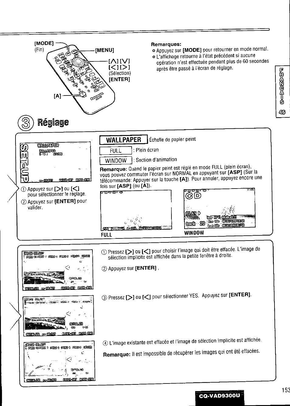 A] [v] k]t | Panasonic CQ VAD9300U User Manual | Page 153 / 304