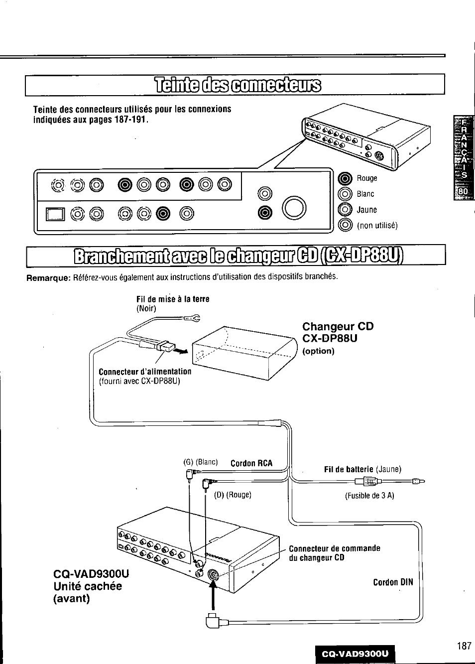 Panasonic CQ VAD9300U User Manual | Page 187 / 304