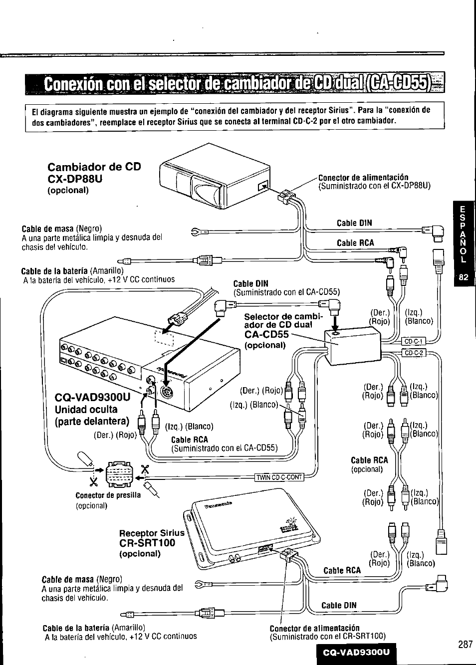 Panasonic CQ VAD9300U User Manual | Page 287 / 304