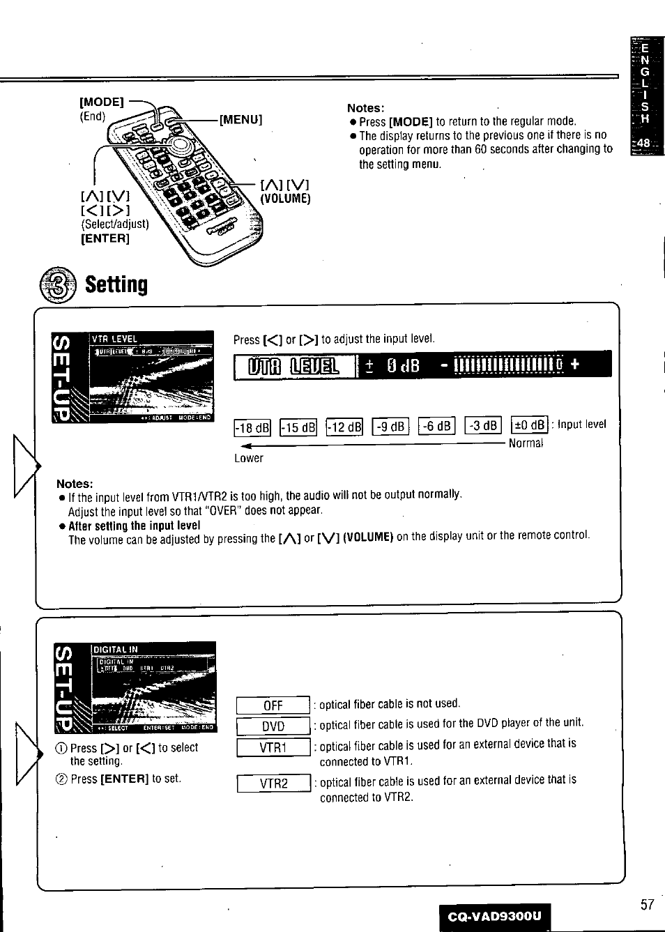 Setting, Libubhii ocib - iiiiiiimmmiio-i | Panasonic CQ VAD9300U User Manual | Page 57 / 304