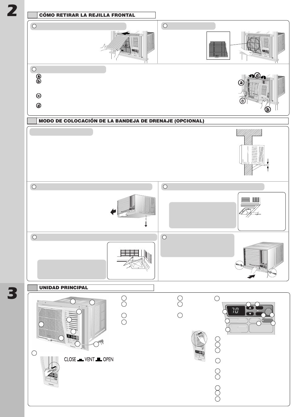 Identifica ción de los componentes | Panasonic CW-XC122VU User Manual | Page 12 / 16