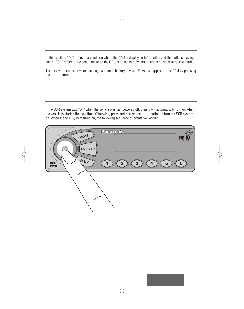 Start-up/shut-down modes, Start-up (turn on) | Panasonic CR-SRT100 User Manual | Page 20 / 53