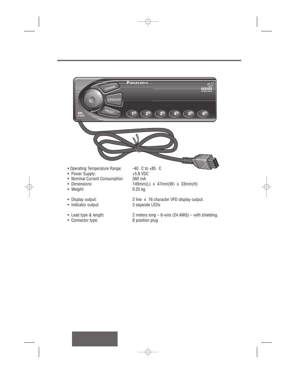 Control display unit (cdu) ... (cy-cx0160z), Control display unit (cdu)…(cy-cx0160z) | Panasonic CR-SRT100 User Manual | Page 37 / 53