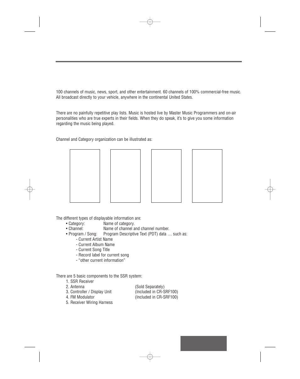 Summary description | Panasonic CR-SRT100 User Manual | Page 6 / 53