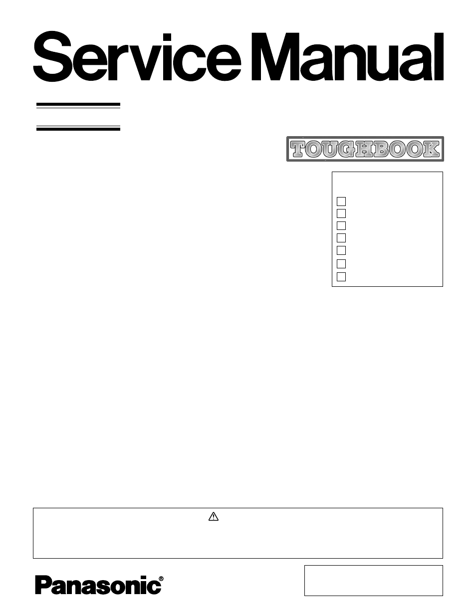 Panasonic CF-28MCFAZ User Manual | 9 pages