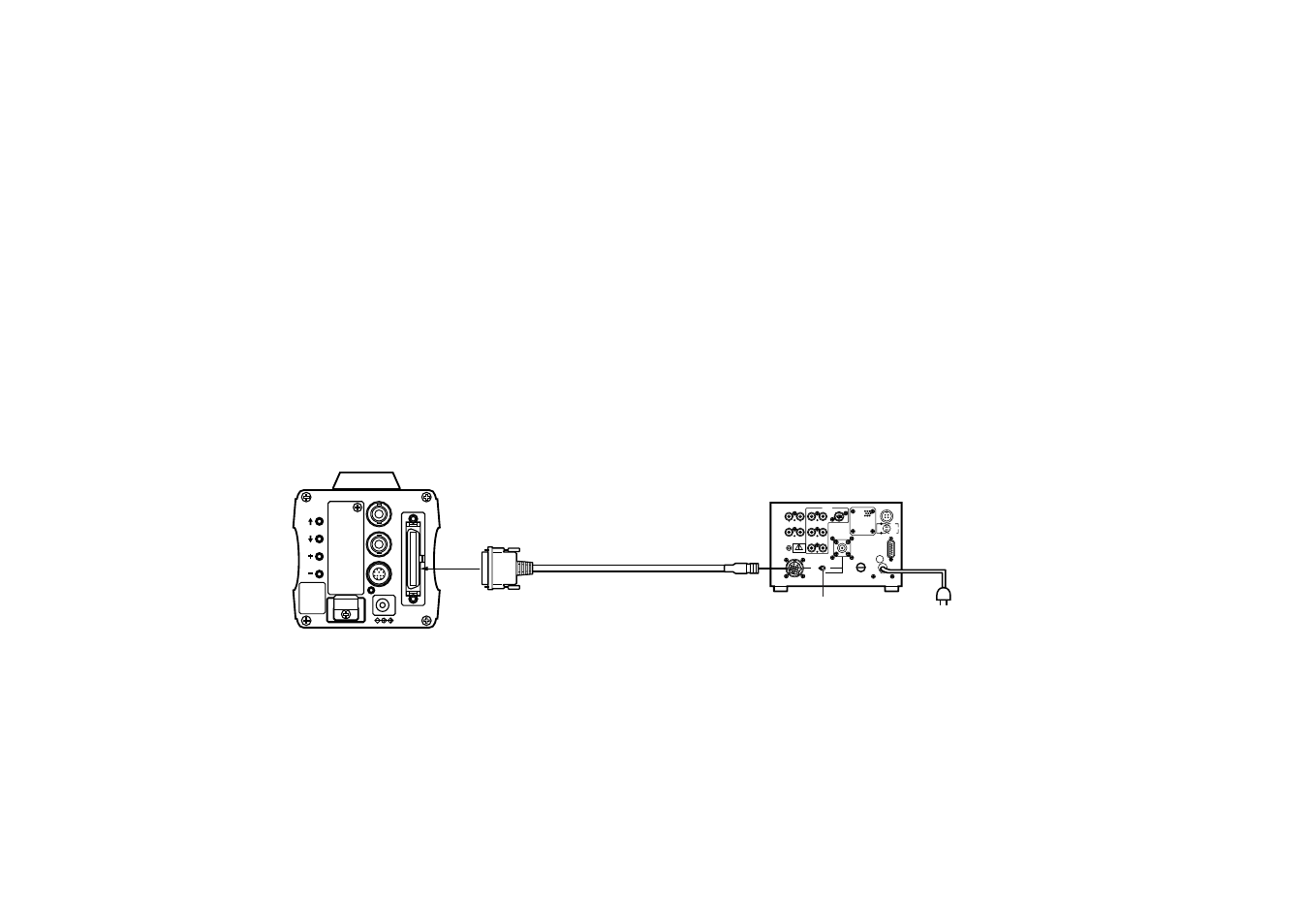 Connection of a remote control unit (rcu) | Panasonic AW-E600 User Manual | Page 17 / 55