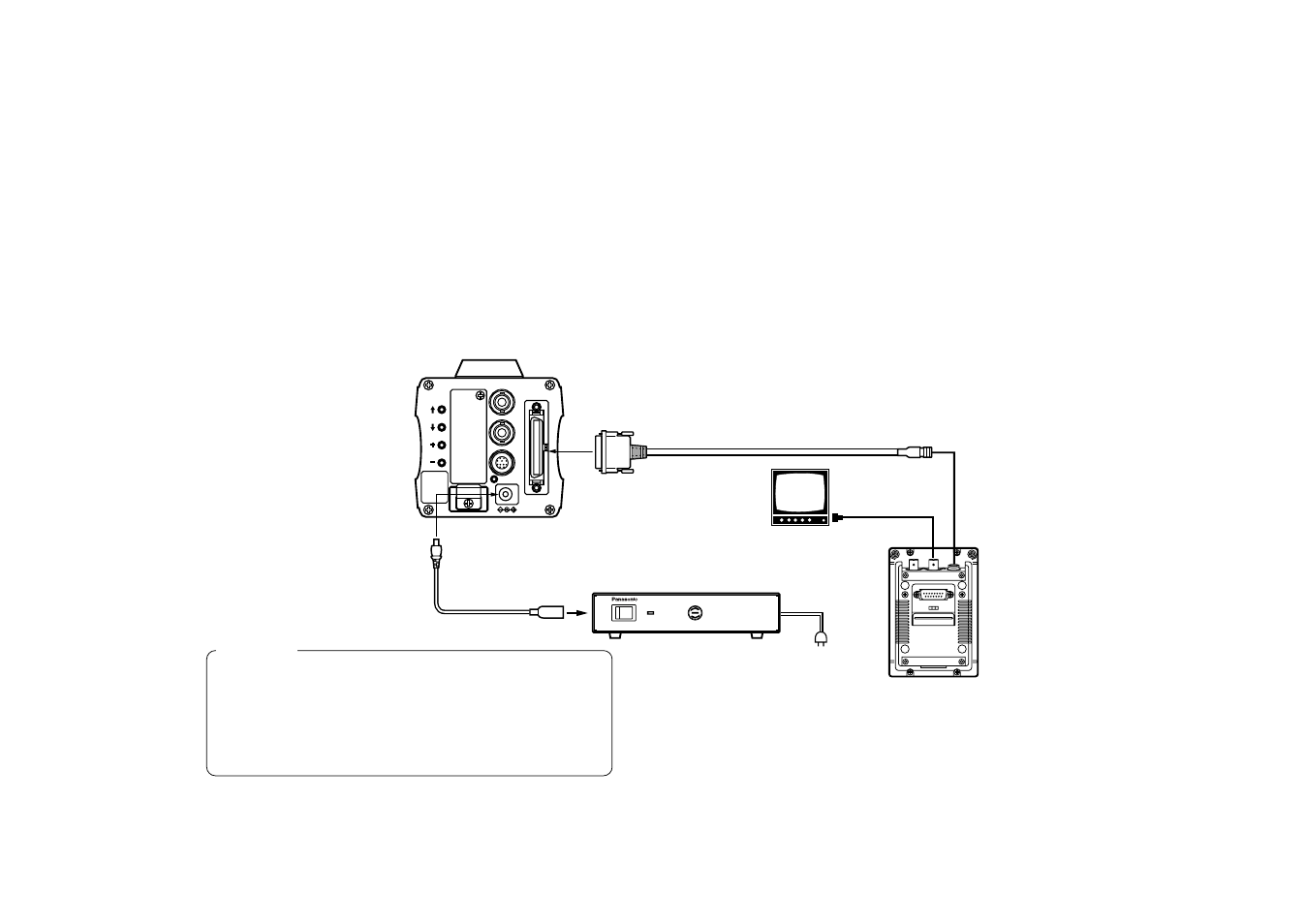 Connection of a remote control box (rcb), Fuse | Panasonic AW-E600 User Manual | Page 18 / 55