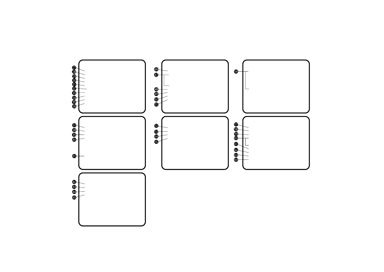 Sub menu (user mode) | Panasonic AW-E600 User Manual | Page 40 / 55