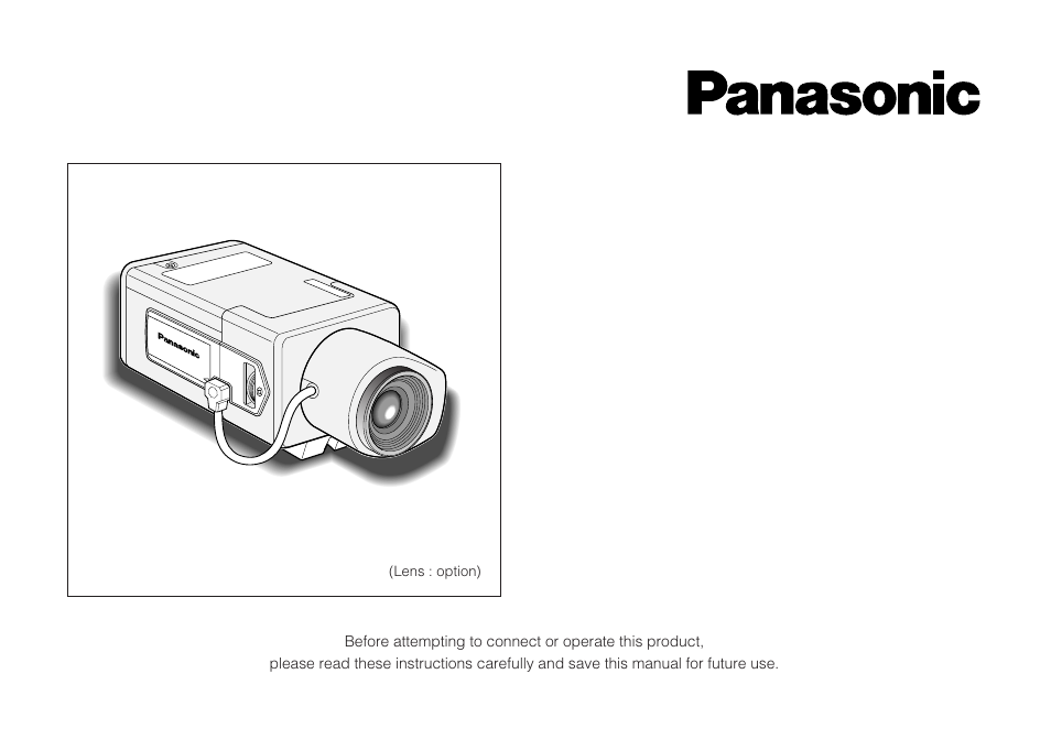 Panasonic WV-C L924A User Manual | 45 pages