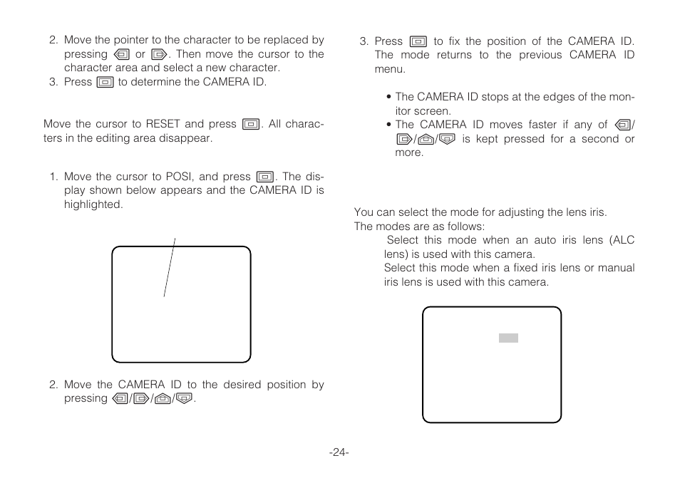 Panasonic WV-C L924A User Manual | Page 23 / 45