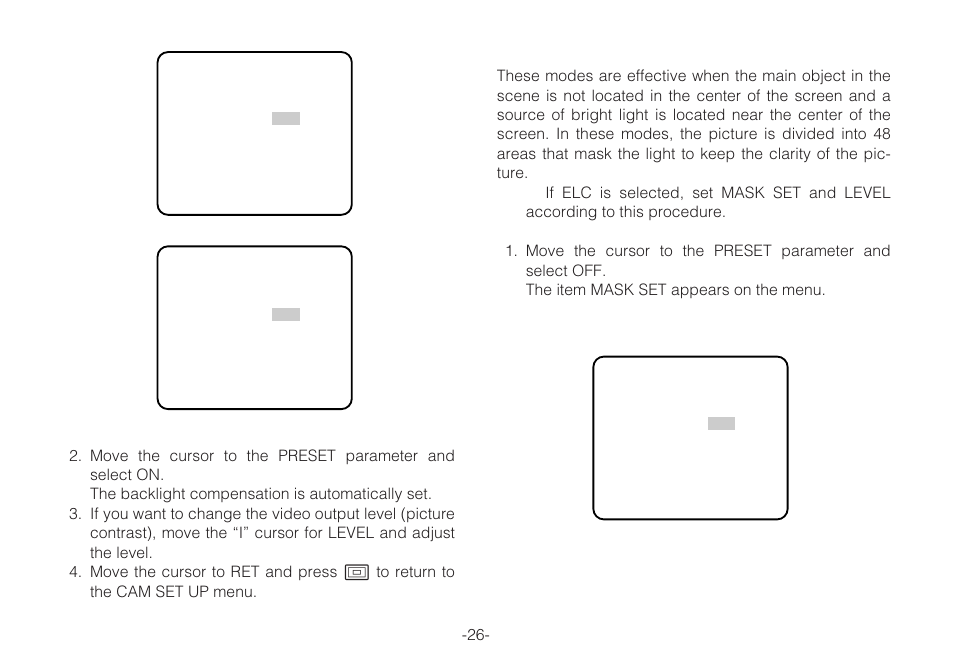 Panasonic WV-C L924A User Manual | Page 25 / 45