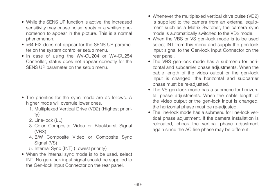 Panasonic WV-C L924A User Manual | Page 29 / 45