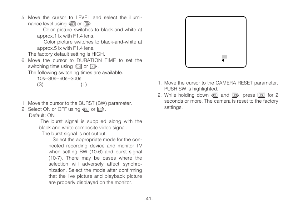 Panasonic WV-C L924A User Manual | Page 40 / 45