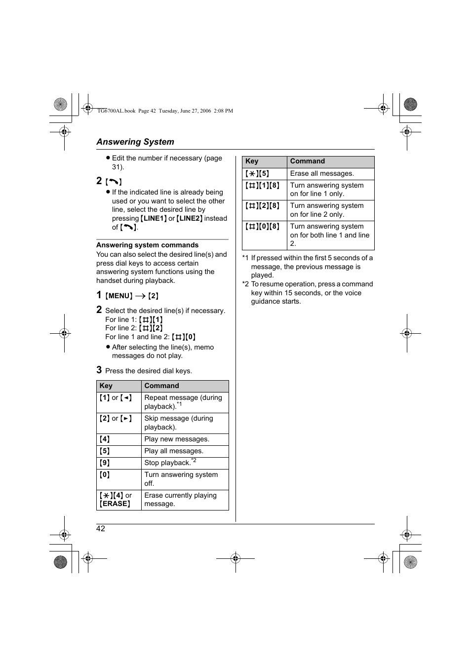 Panasonic KX-TG6700AL User Manual | Page 42 / 72
