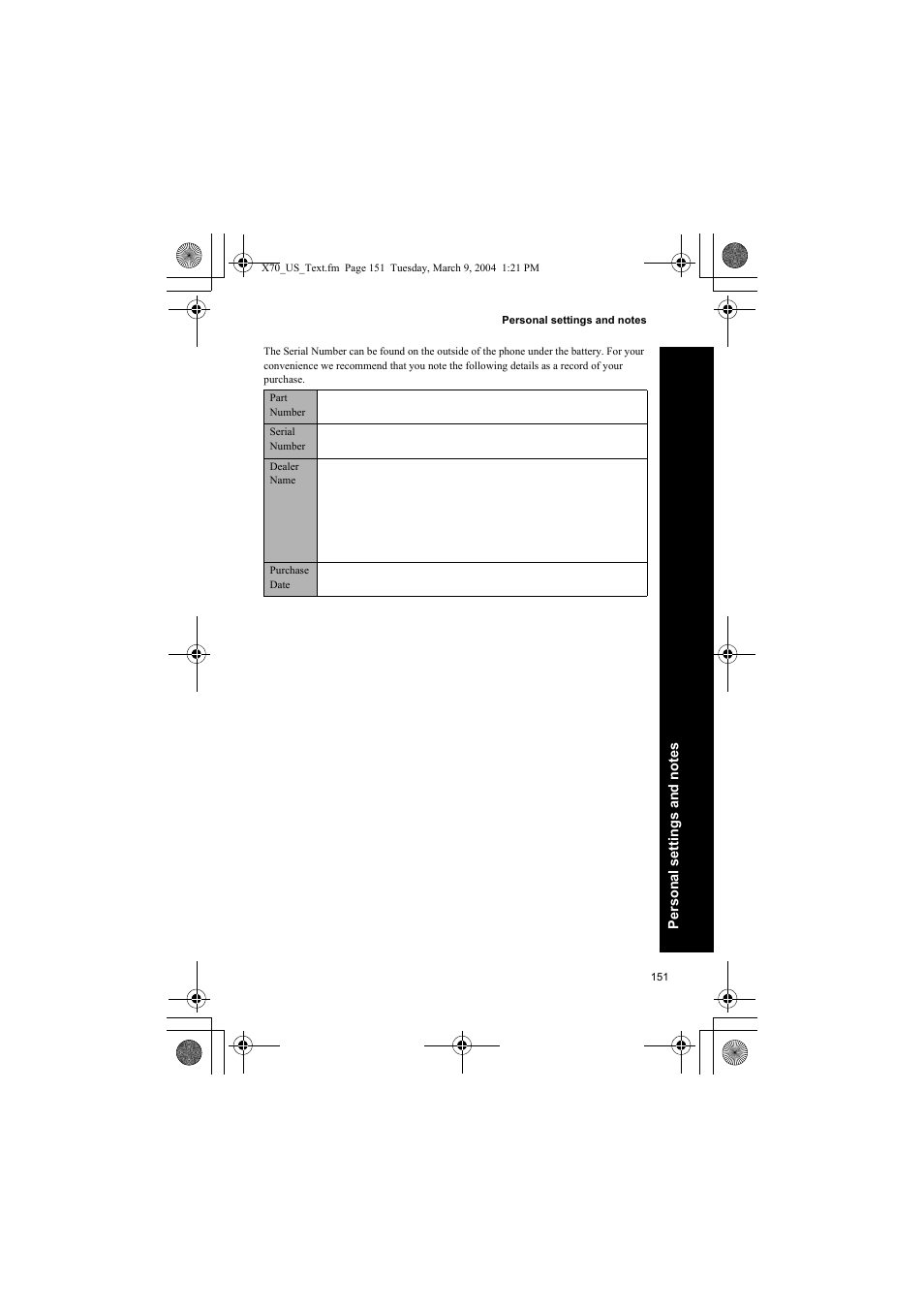 Panasonic EB-X70 User Manual | Page 151 / 158