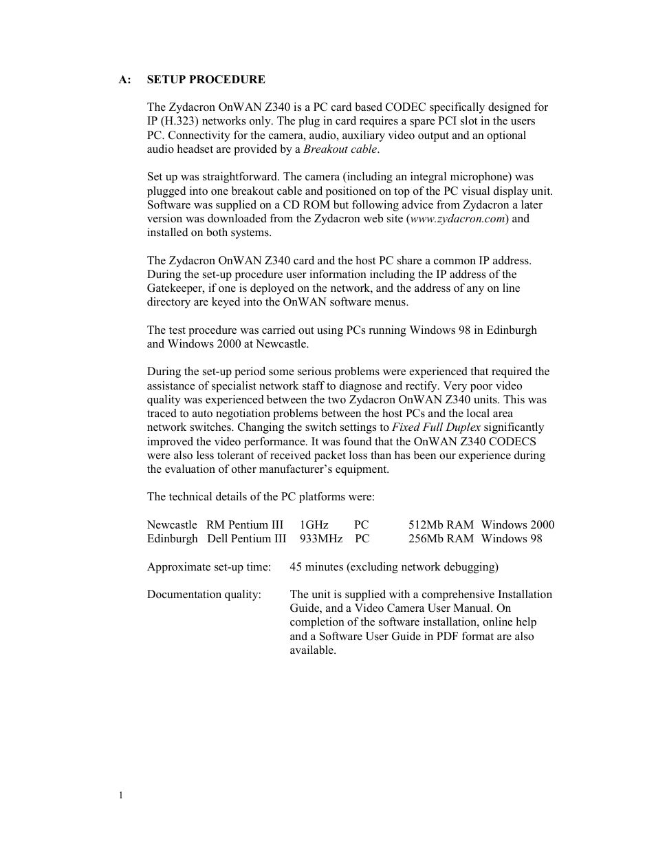 Panasonic OnWAN Z340 User Manual | Page 4 / 16